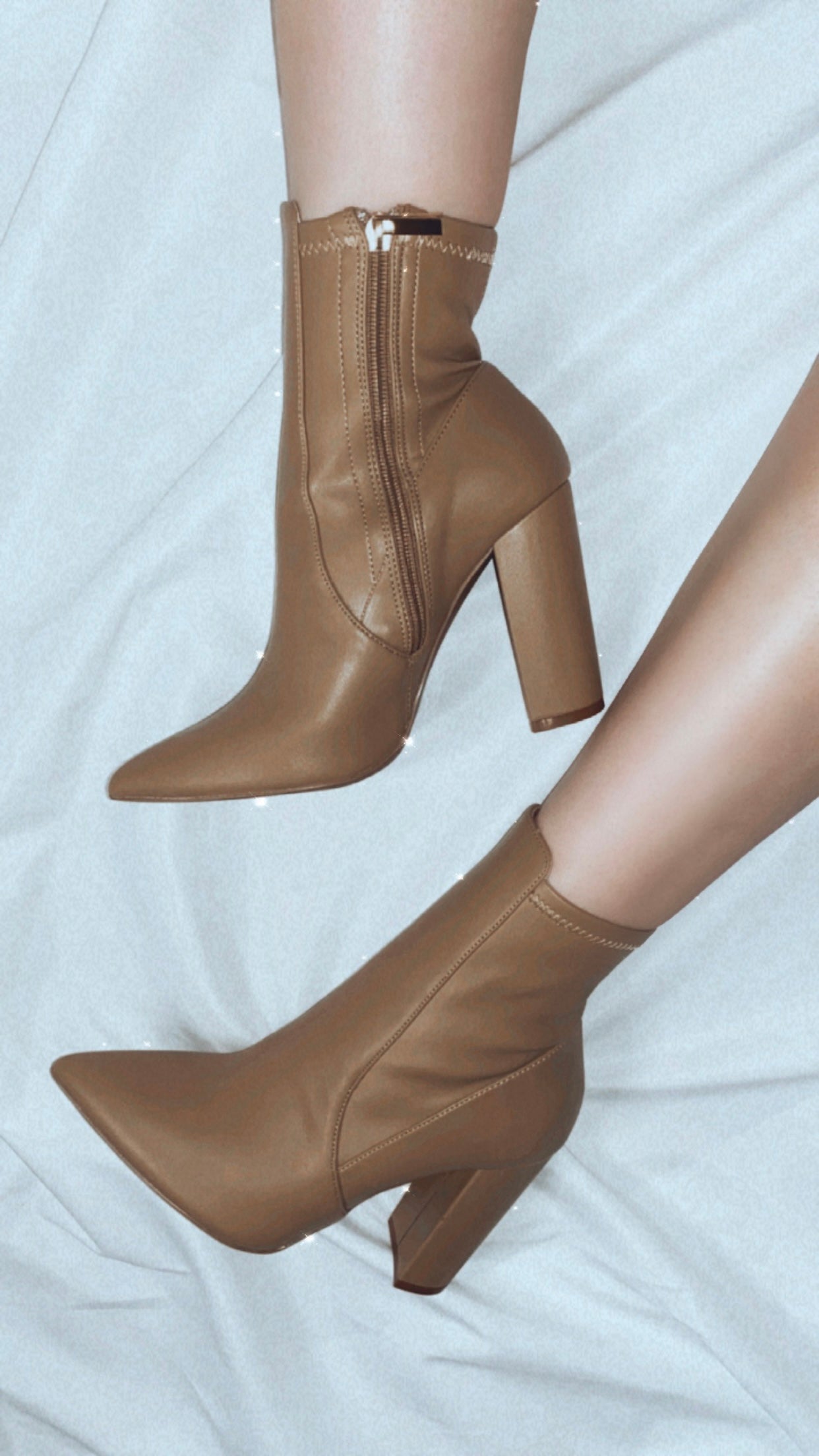 Olivia Bootie - Tan