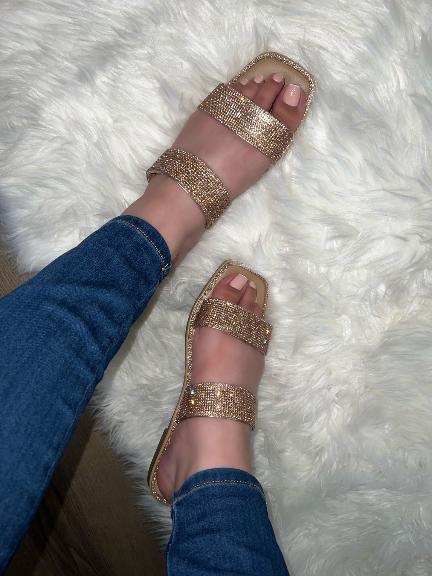 Irene Sandal - Rose Gold
